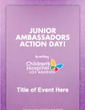 CHLA Junior Ambassador Action Day cover
