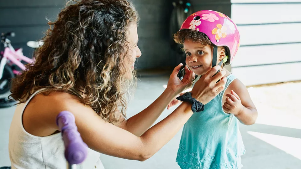 Kids 2025 wearing helmet