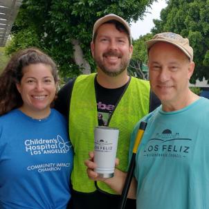 Re'Becca' Krane, RN poses with LNNC members Jasey Crowl and Mike Hain